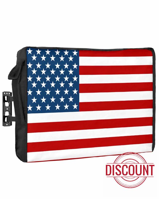 American Flag Outdoor TV Cover 30 to 32 Inches Weatherproof & Waterproof