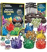 National Geographic Underwater Crystal Growing Aquarium Science Kit – Grow 8 Colorful Crystals Un...