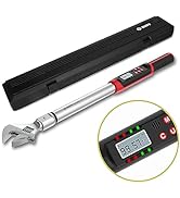 VANPO Spark Plug Socket Set with Digital Torque Wrench 3/8 Drive, 2.21-44.25 ft.lb/3-60 N.m, Accu...
