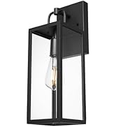 Diyel Gooseneck Barn Light Outdoor, 16 Inch Dome Large Farmhouse Exterior Light Fixture Wall Moun...