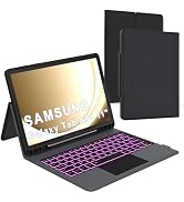 for Samsung Galaxy Tab S11 2025 11" Keyboard Case: 3 Zone 7 Colors Backlit Trackpad Keyboard for ...