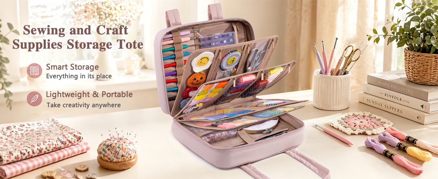 Sewing and Craft Supplies Storage Tote