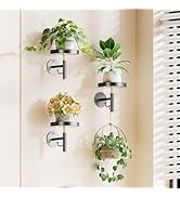 YUOROS Window Shelf for Plants, 4-Tier Rotating Window Sill Plant Shelves Stand Plant Wall Holder...