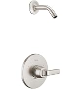 Delta Lineax 14 Series 5-Setting Shower Faucet Set, Chrome Shower Head and Handle Set, Valve Trim...