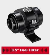 EVIL ENERGY Inline Fuel Filter 10 Micron with Barb 1/2", 3/8", 5/16" Fitting Adapter, Bracket Cla...