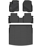 GINOWY-All Weather Floor Mats &Cargo Liner for Kia Carnival 2022-2025, MPV 8 Passenger, Fit for L...