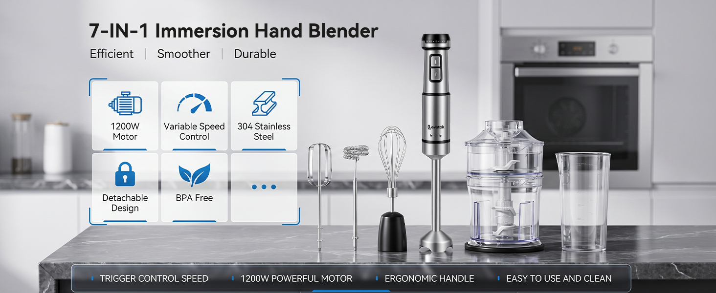 7-IN-1 Immersion Hand Blender