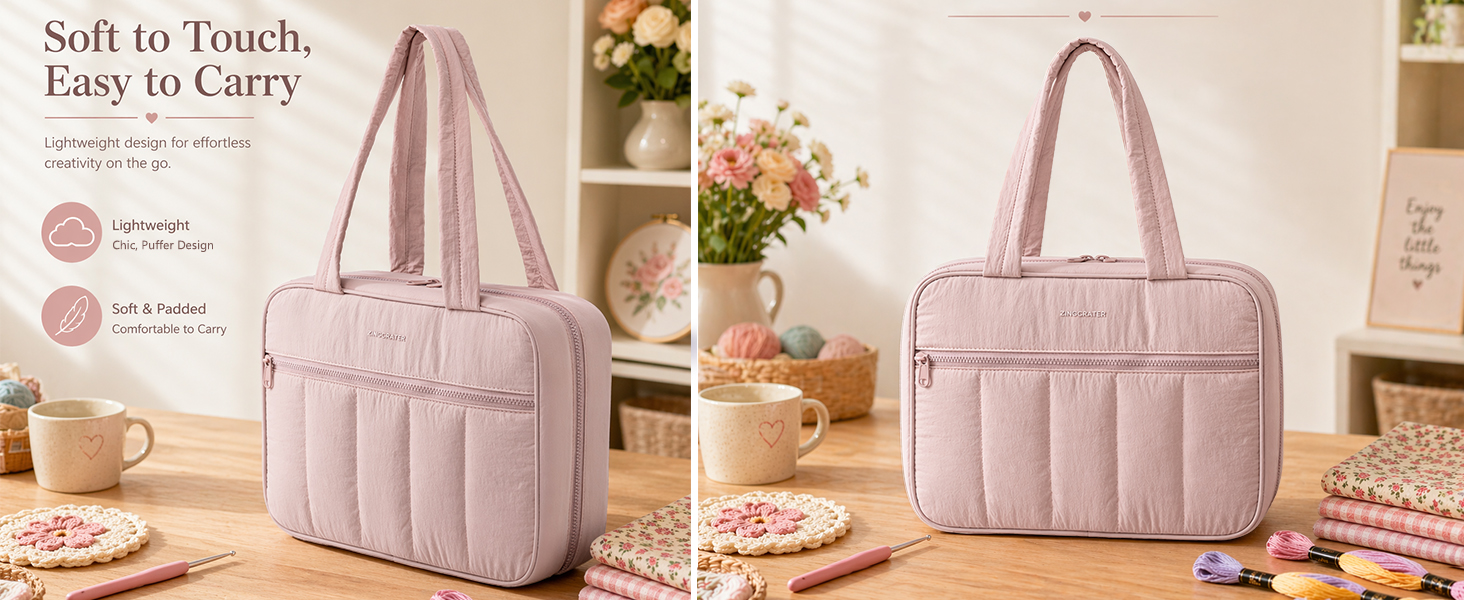 Travel Packing Organizer Bag with Clear Pockets and Handle