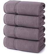 ecolook Bath Towels Set of 4,100% Cotton,27 x 55 Inches,Quick-Drying & Absorbent,Soft,Lightweight...