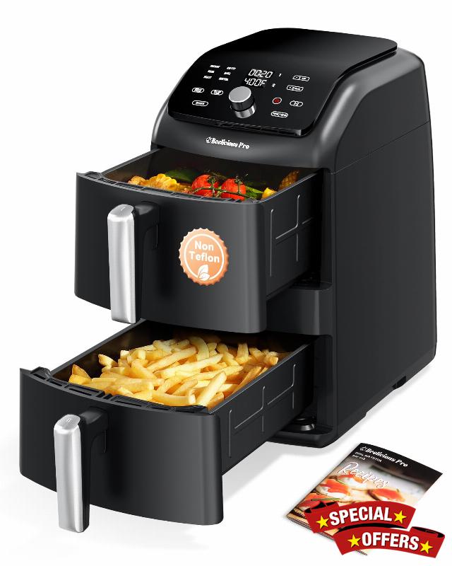 12QT Large Double Air Fryer