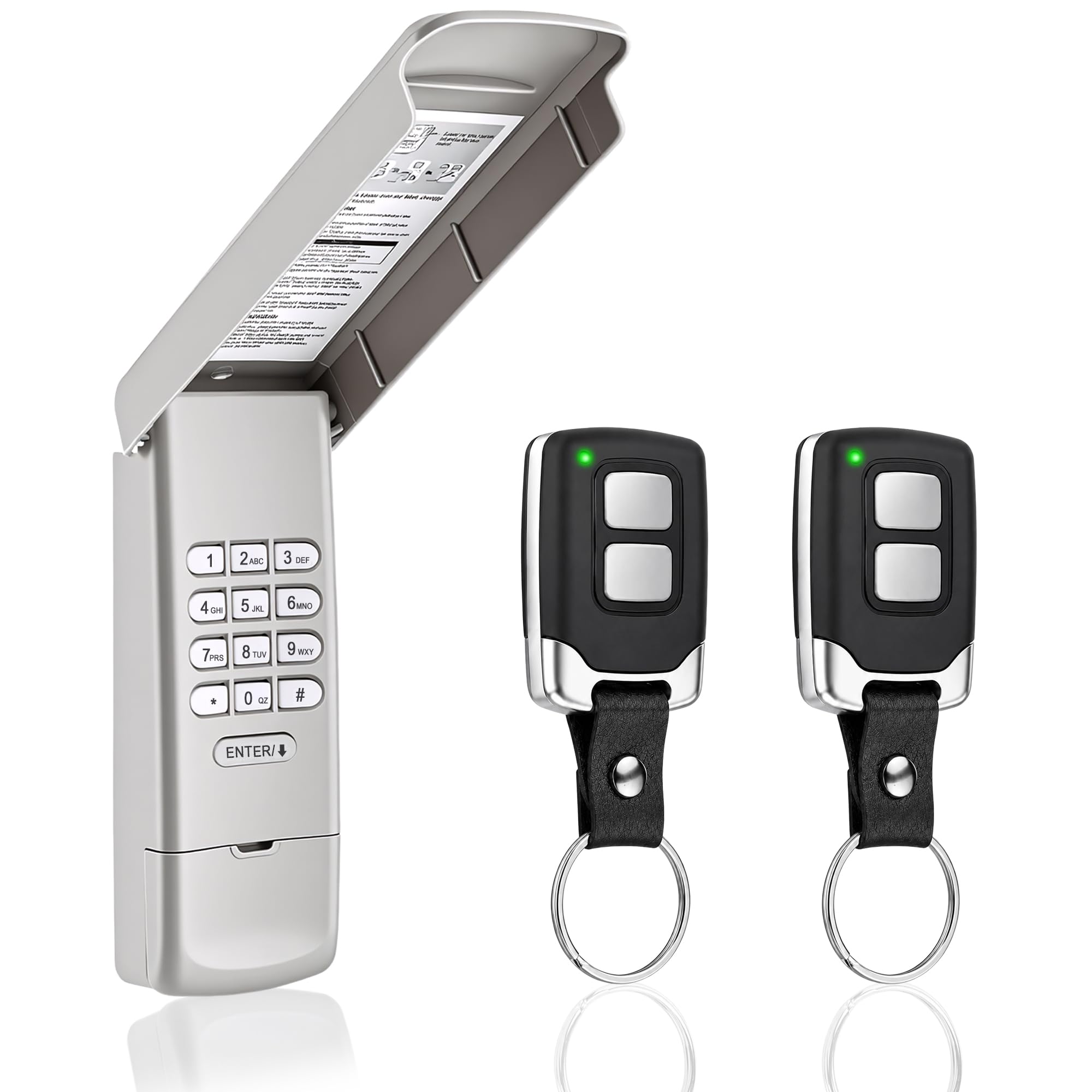 Garage Door Opener Keypad with 2 Garage Door Opener Remote for Liftmaster Chamberlain Craftsman Remote Keypad Replacement 877MAX 893LM 893Max 971LM 371LM
