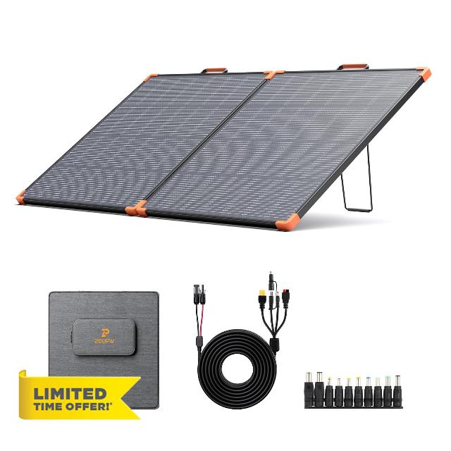 ZOUPW 180W Portable Solar Panel N-Type 16BB