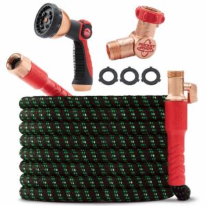 Pocket Hose Ballistic Double UV Edition 100 FT Expandable Garden Hose w/Pocket Pivot Swivel Connector