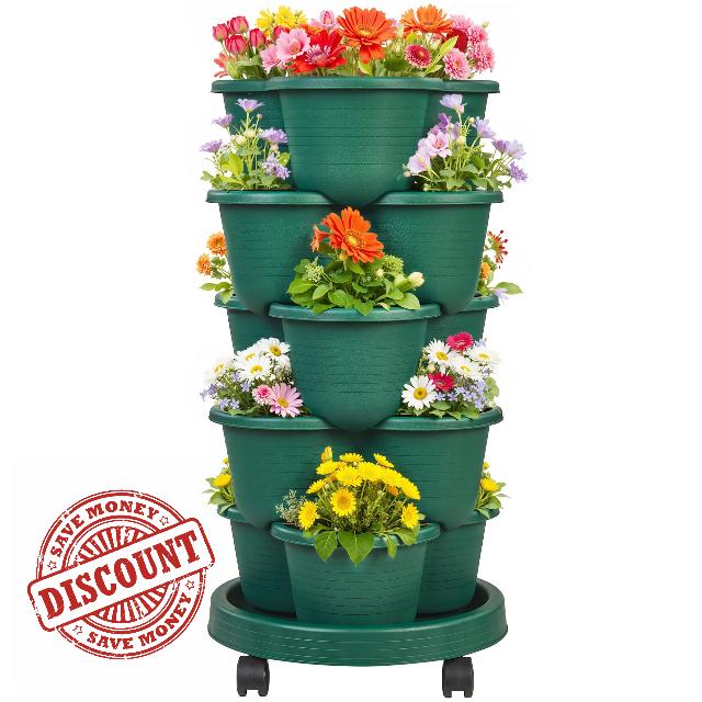 VECELO 5 Tier Vertical Garden Planter
