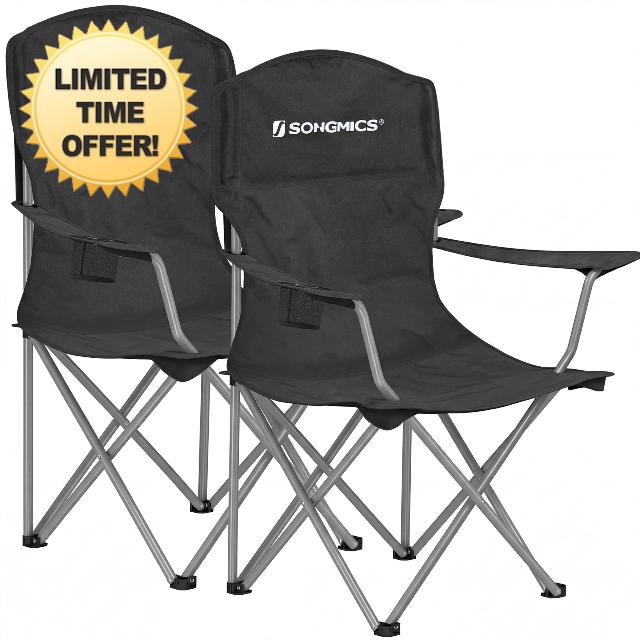 SONGMICS 2 Pack Folding Camping Chairs