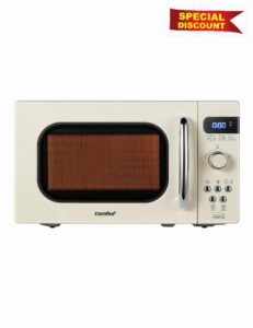 COMFEE' Retro Small Microwave Oven With Compact Size