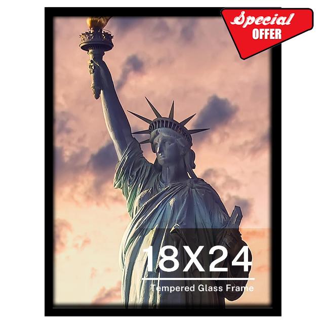 ONE WALL Tempered Glass 18x24 Poster Frame