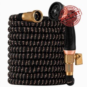 100FT Expandable Garden Hose - with 10-Function Spray Nozzle - Lightweight
