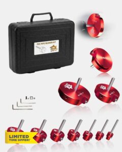 9 Pcs PVC Pipe Reamer Kit