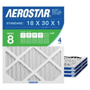 Aerostar 18x30x1 MERV 8 Pleated Air Filter