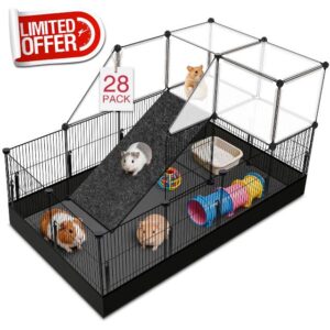 VISCOO Upgraded 28 Panels Guinea Pig Cages