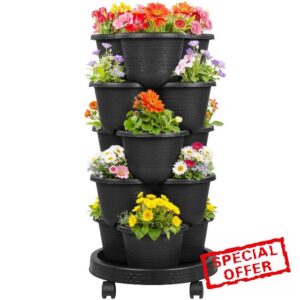 VECELO 5 Tier Vertical Garden Planter