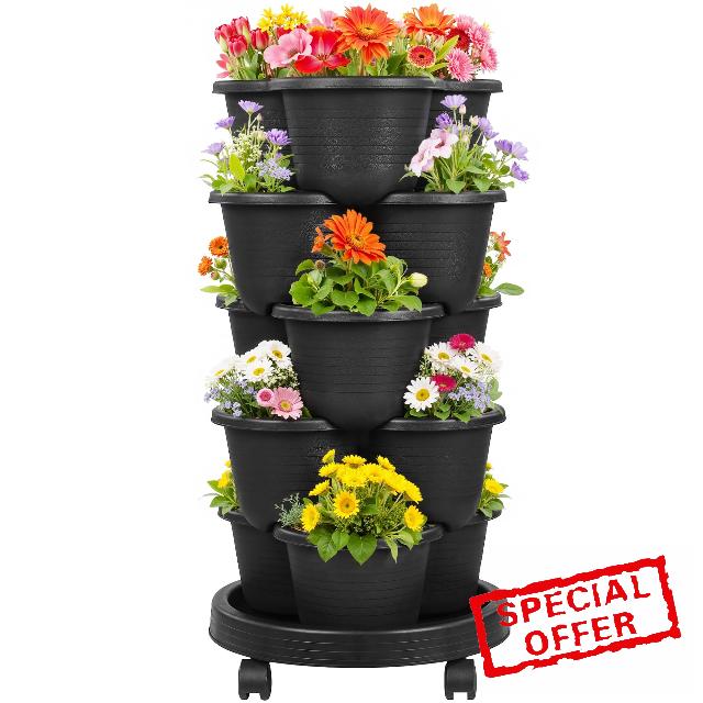 VECELO 5 Tier Vertical Garden Planter