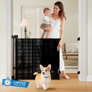 Miumoon One-Hand Operation Retractable Baby Gates