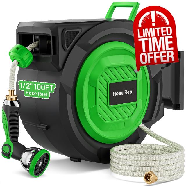 Retractable Garden Hose Reel