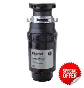 GE Disposall Continuous Feed 1/2 Horsepower Motor Garbage Disposer