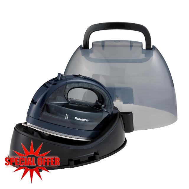 Panasonic Cordless Steam/Dry Iron 1500W - NI-WL700A - Wireless Steamer with Stainless Steel Plate - Quickly Heats Up in Under 5 Minutes - Cordless