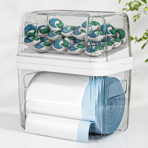 2-in-1 Trash Bag Holder Laundry & Dishwasher Pods Container