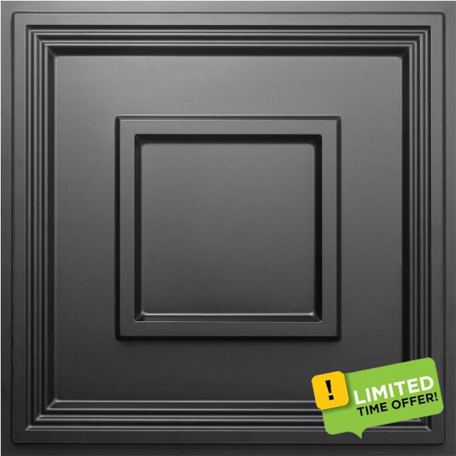STICKGOO Black Drop Ceiling Tile 2ft x 2ft
