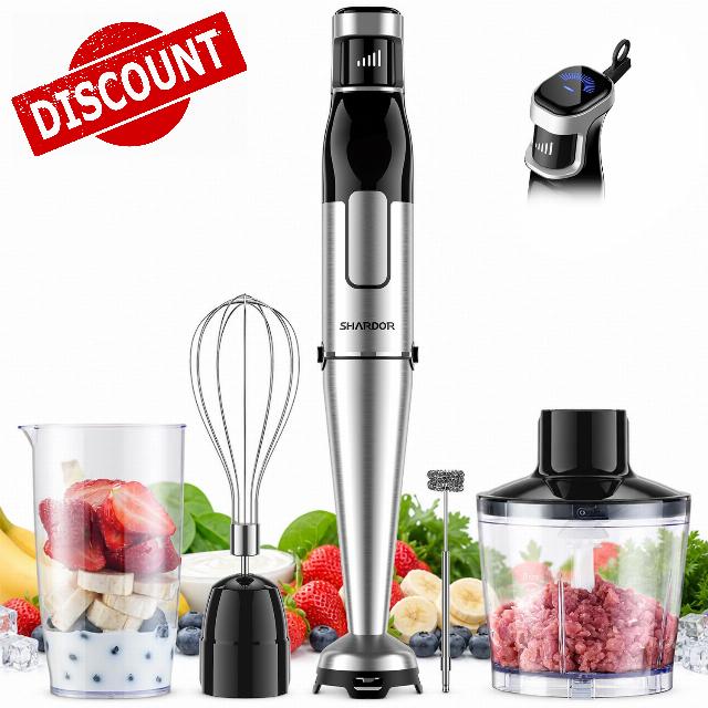 SHARDOR Immersion Blender Handheld 1100W