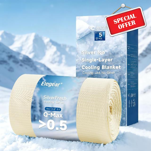 Elegear Silver Infused Cooling Blankets for Hot Sleepers