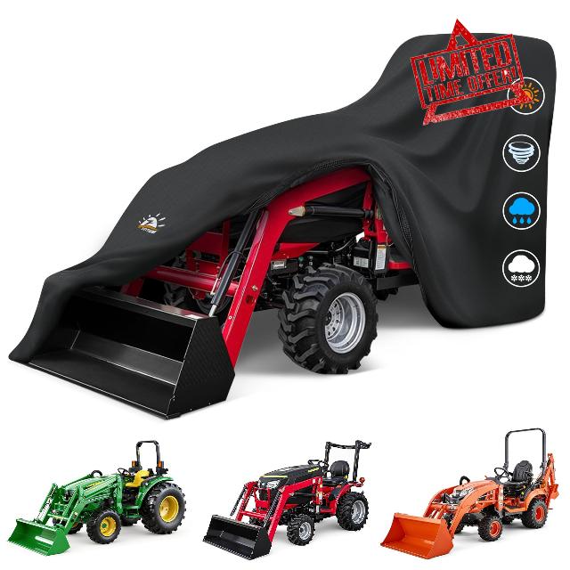 Zettum Tractor Cover - 600D Heavy Duty Waterproof Compact Utility Tractor Covers