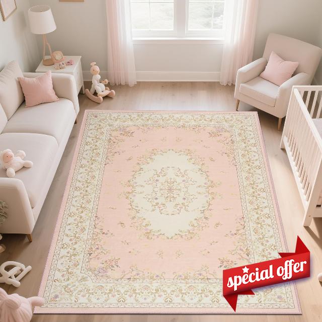 Nursery Rug for Baby Girl