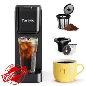 Tastyle Single Serve Coffee Maker for K Cup and Ground Coffee | Brew up to 16 Oz