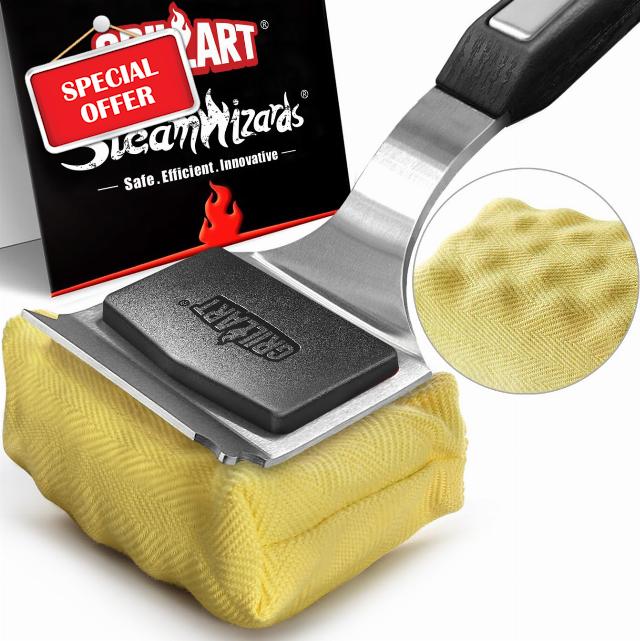 GRILLART Grill Brush Bristle Free. Upgraded BBQ Replaceable Cleaning Head