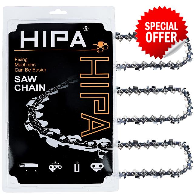 Hipa 20 Inch Chainsaw Chain 3/8" Pitch .050" Gauge 72 Drive Links 33RS 72 Fits Stihl MS311 MS391
