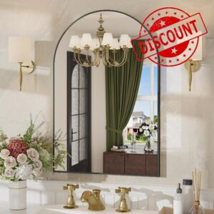 24x36 Inch Arched Bathroom Mirror