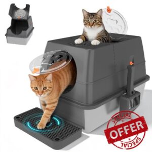 Stainless Steel Litter Box with Lid