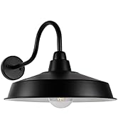 Diyel Dusk to Dawn Outdoor Gooseneck Barn Light Outdoor Wall Sconce Farmhouse Exterior Wall Mount...