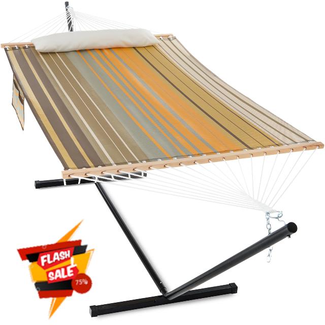 Gafete Waterproof Double Hammock with Stand for Outside Heavy Duty