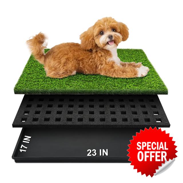 Dog Grass Pad with Tray