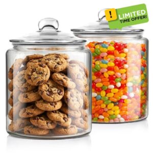 Masthome 2 Glass Storage Jars Set