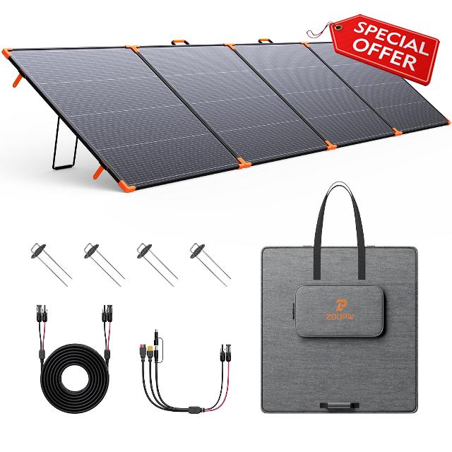 ZOUPW 480W Bifacial Portable Solar Panel