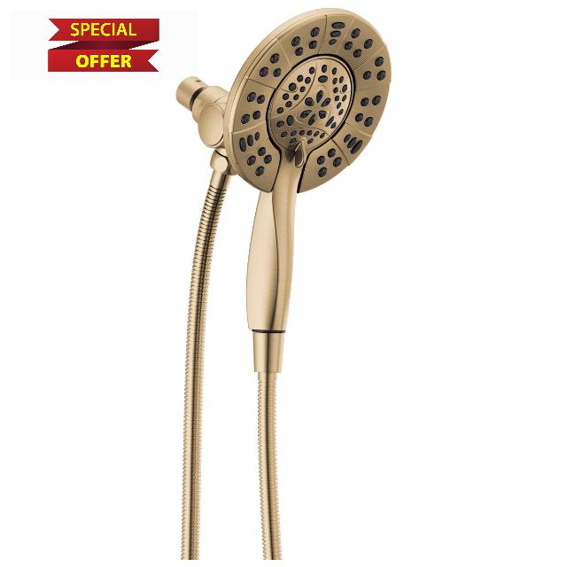 Delta 4-Setting In2ition 2-in-1 Dual Shower Head with HandHeld Spray