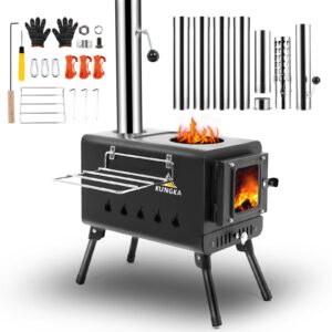 Black Wood Burning Tent Stove
