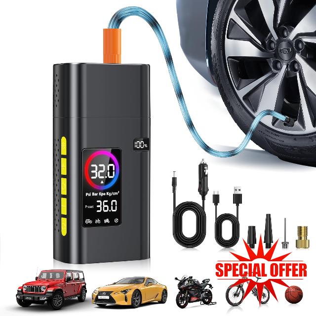 180psi Tire Inflator Portable Air Compressor